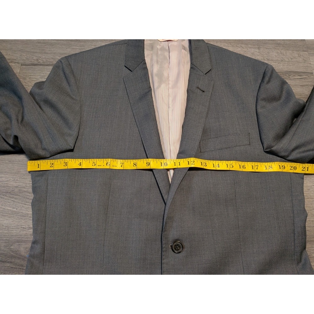 Brooks Brothers Men's‎ Gray 100% Wool Marzotto Fabric Sports Coat Size 42L - Picture 8 of 11